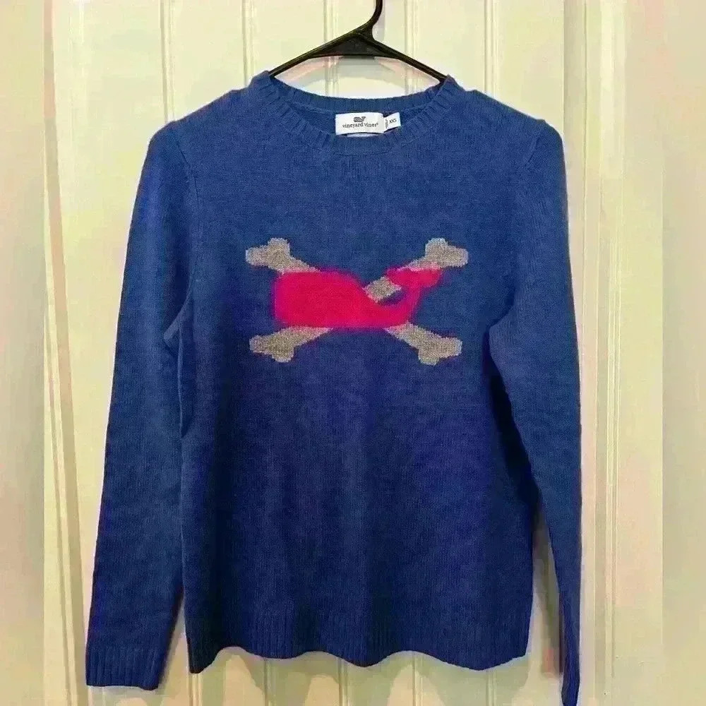 Vineyard Vines Ladies XXS Lightweight Sweater Fall Winter Warm Classic Whale Fun